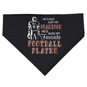 HeS Not Just My Grandson HeS Favorite Football Player USA-Made Doggie Bandana