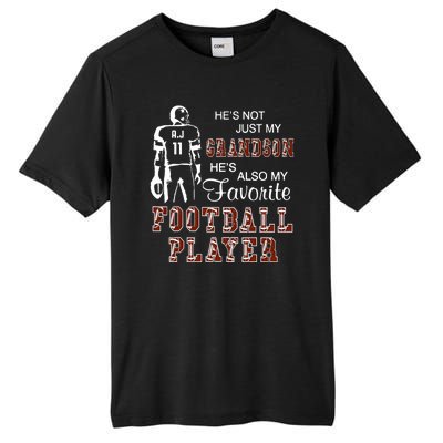 HeS Not Just My Grandson HeS Favorite Football Player Tall Fusion ChromaSoft Performance T-Shirt