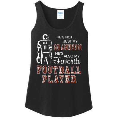 HeS Not Just My Grandson HeS Favorite Football Player Ladies Essential Tank