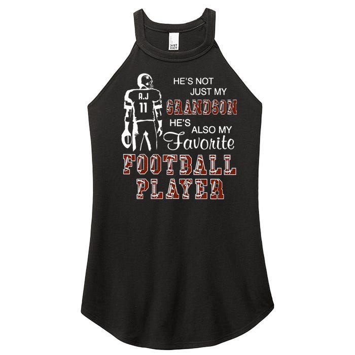 HeS Not Just My Grandson HeS Favorite Football Player Women’s Perfect Tri Rocker Tank