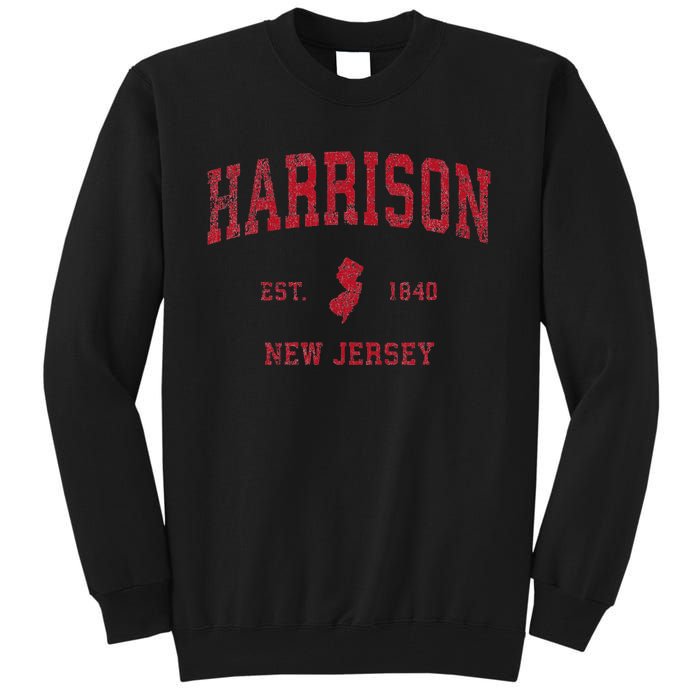 Harrison New Jersey Nj Vintage Sports Design Tall Sweatshirt