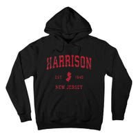 Harrison New Jersey Nj Vintage Sports Design Tall Hoodie