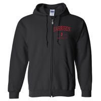 Harrison New Jersey Nj Vintage Sports Design Full Zip Hoodie