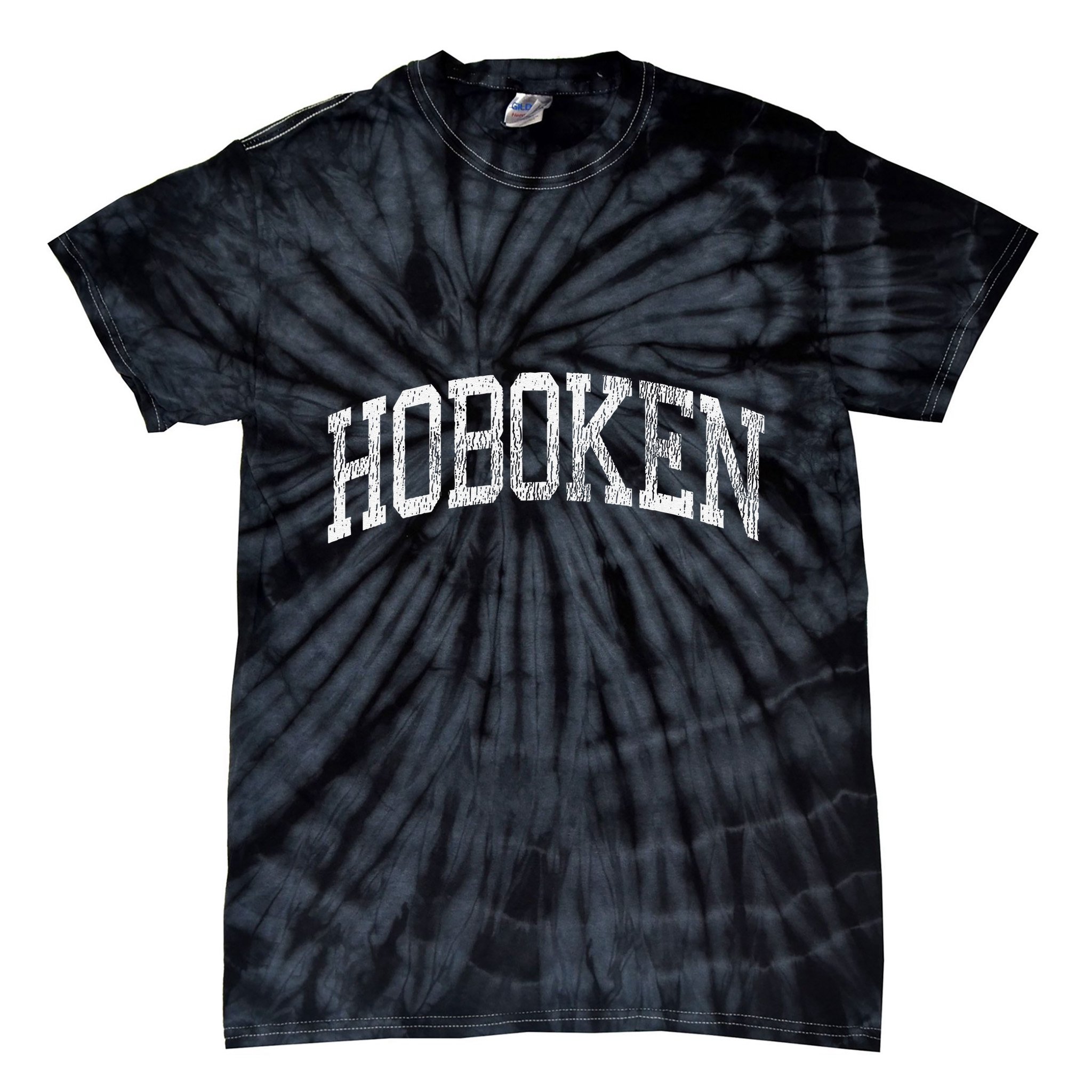 Hoboken New Jersey Nj Vintage Athletic Sports Tie-Dye T-Shirt