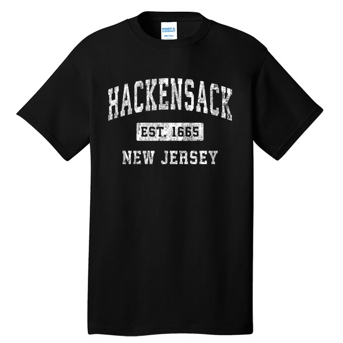 Hackensack New Jersey Nj Vintage Established Sports Tall T-Shirt