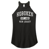 Hoboken New Jersey Nj Vintage Sports Women’s Perfect Tri Rocker Tank