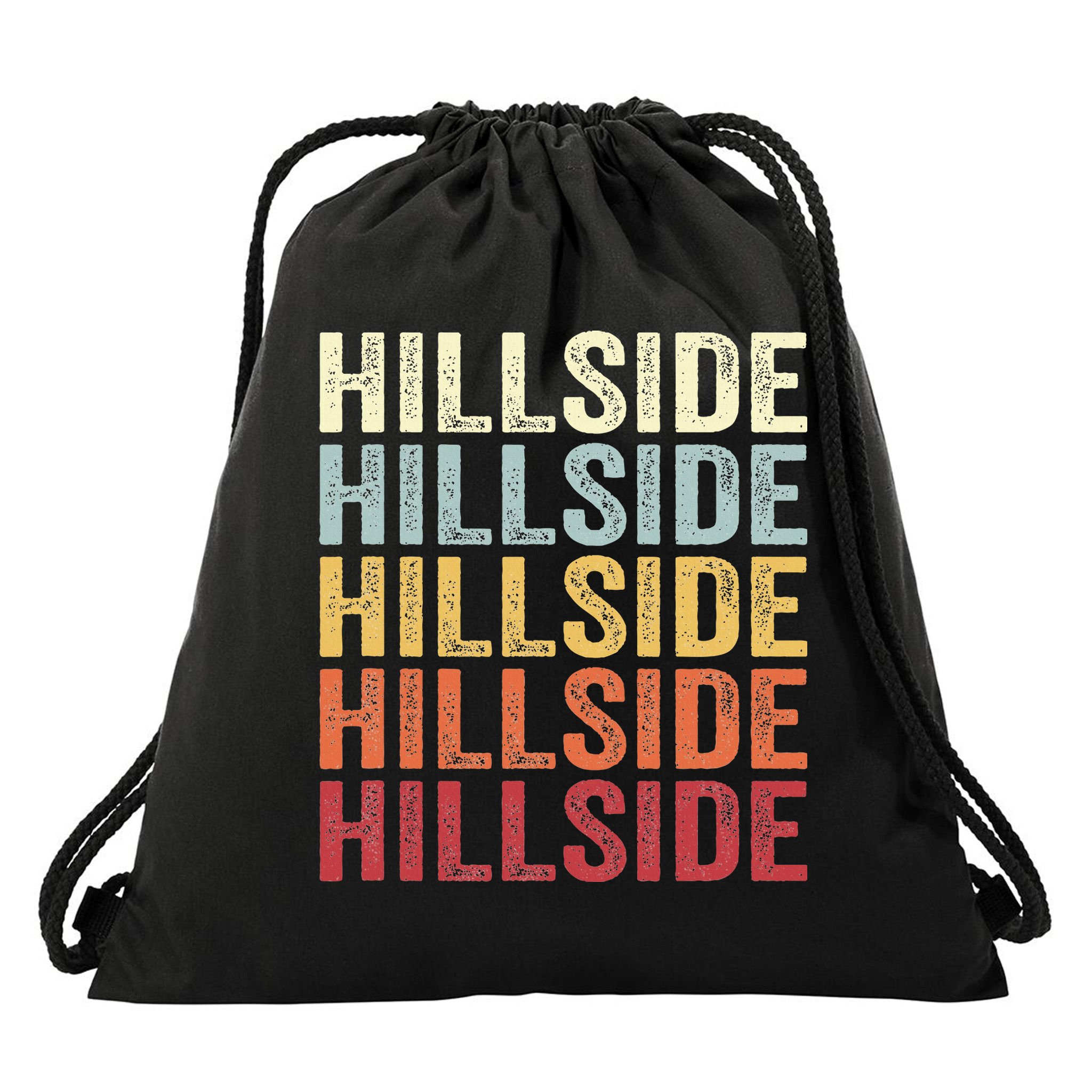Hillside New Jersey Hillside Nj Retro Vintage Drawstring Bag
