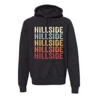 Hillside New Jersey Hillside Nj Retro Vintage Premium Hoodie