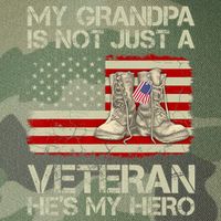 he's not just a veteran he is my grandpa Veteran Legacy Tie Dye Trucker Hat