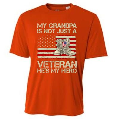 he's not just a veteran he is my grandpa Veteran Cooling Performance Crew T-Shirt