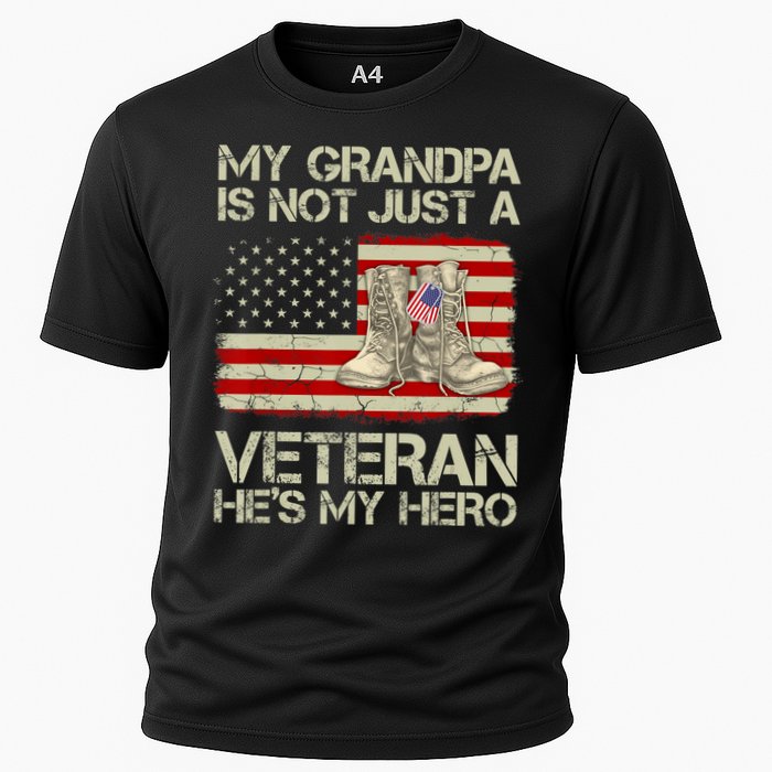 he's not just a veteran he is my grandpa Veteran Cooling Performance Crew T-Shirt
