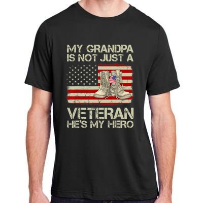 he's not just a veteran he is my grandpa Veteran Adult ChromaSoft Performance T-Shirt