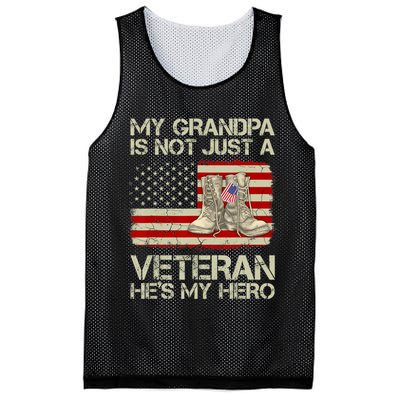 he's not just a veteran he is my grandpa Veteran Mesh Reversible Basketball Jersey Tank