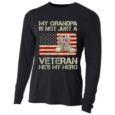 he's not just a veteran he is my grandpa Veteran Cooling Performance Long Sleeve Crew