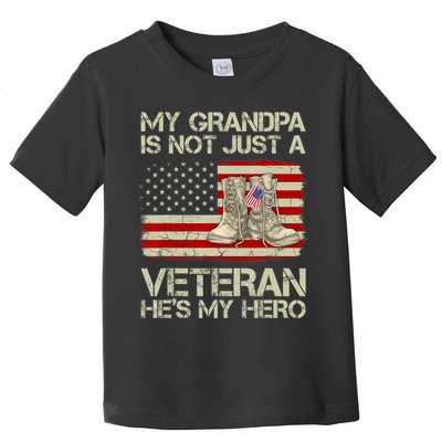 he's not just a veteran he is my grandpa Veteran Toddler T-Shirt