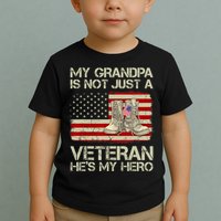 he's not just a veteran he is my grandpa Veteran Toddler T-Shirt