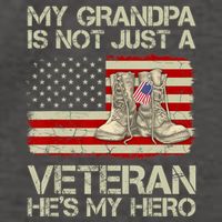 he's not just a veteran he is my grandpa Veteran Vector Backpack