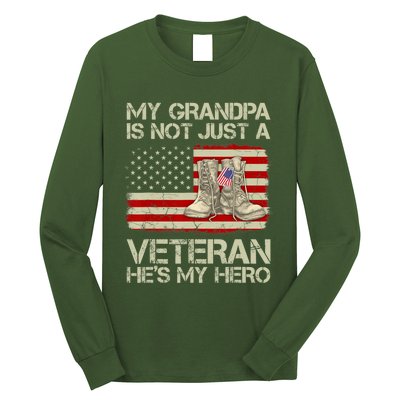 he's not just a veteran he is my grandpa Veteran Long Sleeve Shirt