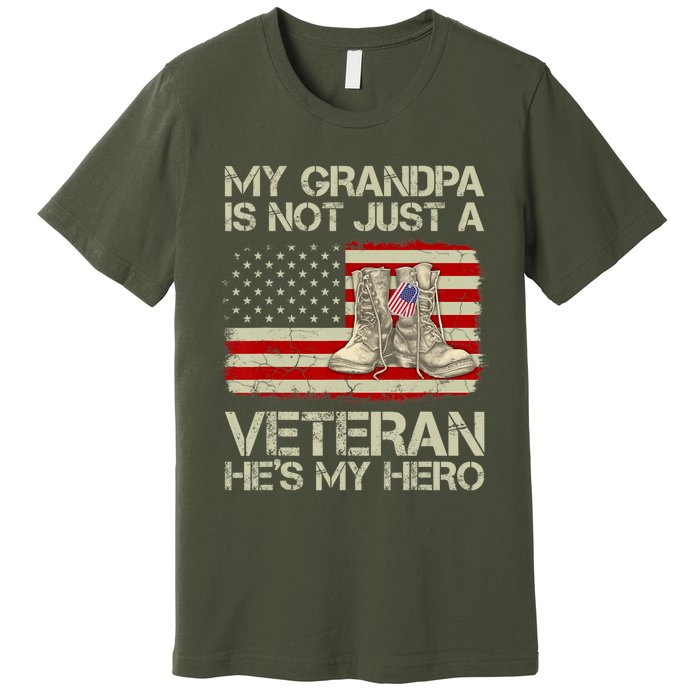 he's not just a veteran he is my grandpa Veteran Premium T-Shirt