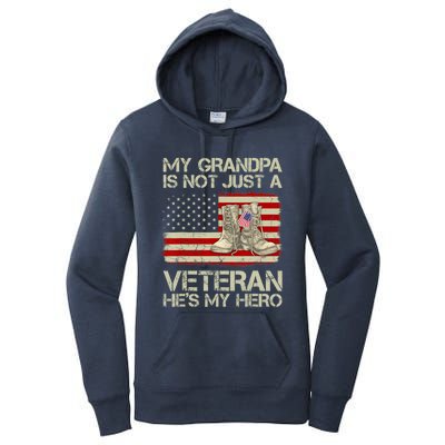 he's not just a veteran he is my grandpa Veteran Women's Pullover Hoodie