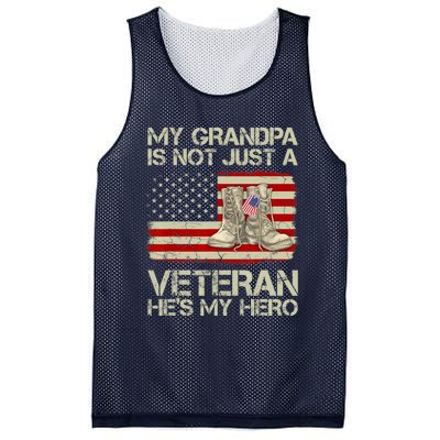 he's not just a veteran he is my grandpa Veteran Mesh Reversible Basketball Jersey Tank