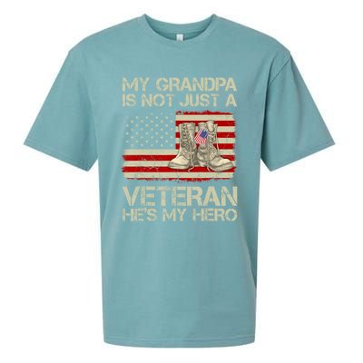 he's not just a veteran he is my grandpa Veteran Sueded Cloud Jersey T-Shirt