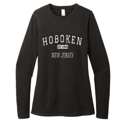 Hoboken New Jersey Nj Vintage Womens CVC Long Sleeve Shirt