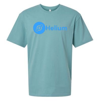 Helium Network Logo, Helium Logo, Helium Crypto, HNT Token Sueded Cloud Jersey T-Shirt