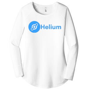 Helium Network Logo, Helium Logo, Helium Crypto, HNT Token Women's Perfect Tri Tunic Long Sleeve Shirt