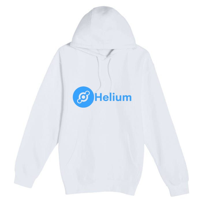 Helium Network Logo, Helium Logo, Helium Crypto, HNT Token Premium Pullover Hoodie