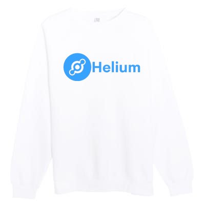 Helium Network Logo, Helium Logo, Helium Crypto, HNT Token Premium Crewneck Sweatshirt