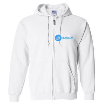 Helium Network Logo, Helium Logo, Helium Crypto, HNT Token Full Zip Hoodie