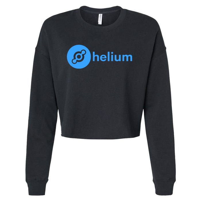 Helium Network Logo, Helium Crypto, HNT Token, Helium Logo Cropped Pullover Crew