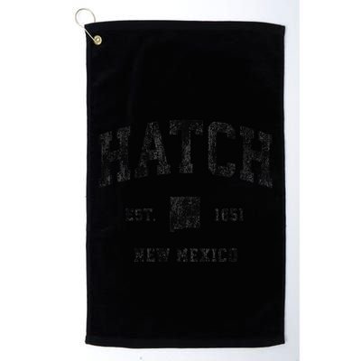 Hatch New Mexico Nm Vintage Athletic Black Sports Golf Towel