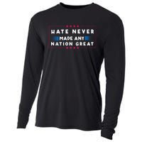 Hate Never Made Any Nation Great Funny Antitrump 2024 Gift Cooling Performance Long Sleeve Crew