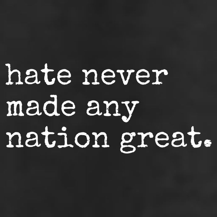 Hate Never Made Any Nation Great 11oz C Handle Ceramic Mug