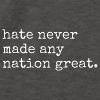 Hate Never Made Any Nation Great Vector Backpack