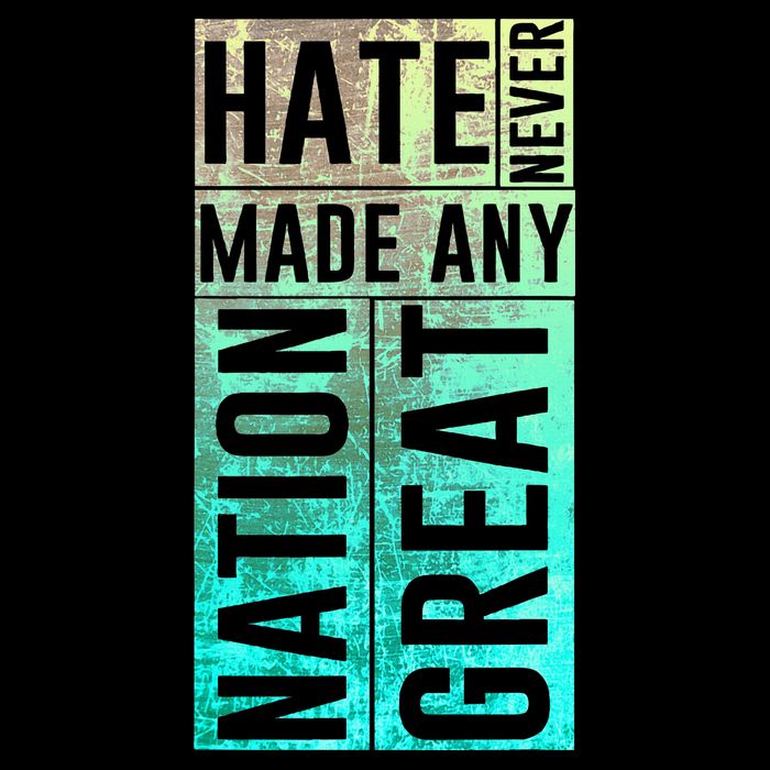 Hate Never Made Any Nation Great Political Protest Toddler T-Shirt