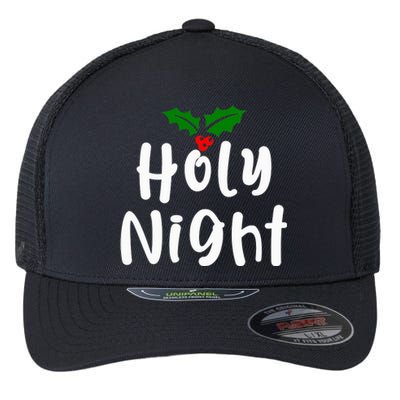 Holy Night | Merry Christmas Flexfit Unipanel Trucker Cap