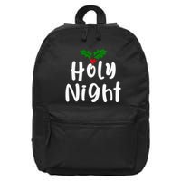Holy Night | Merry Christmas 16 in Basic Backpack