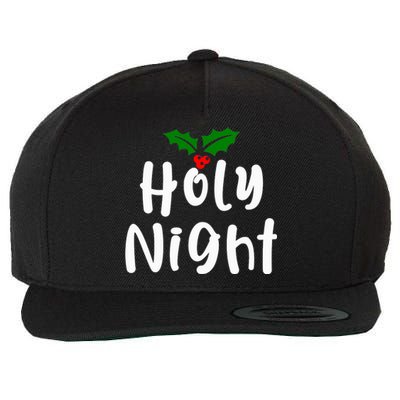 Holy Night | Merry Christmas Wool Snapback Cap