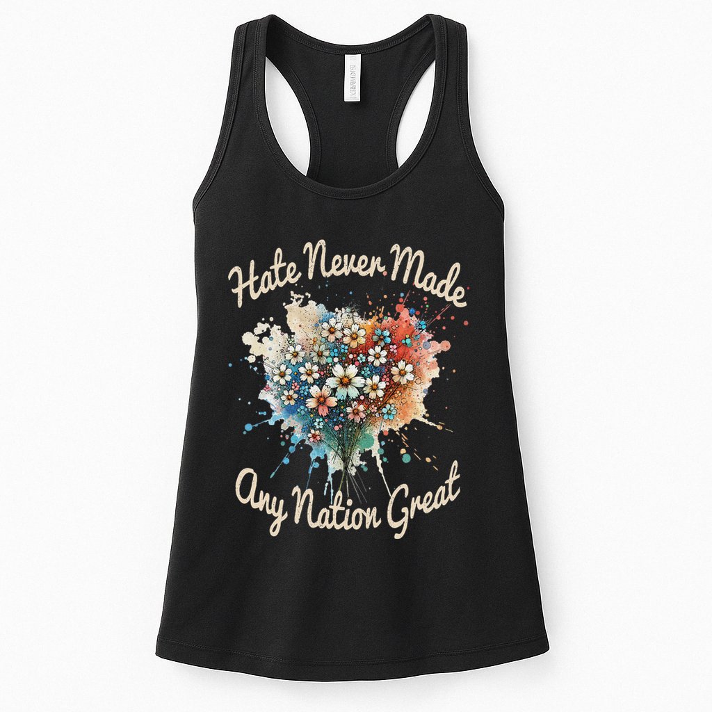 Hate Never Made Any Nation Great Funny Anti Trump 2025 Womens Tank Top