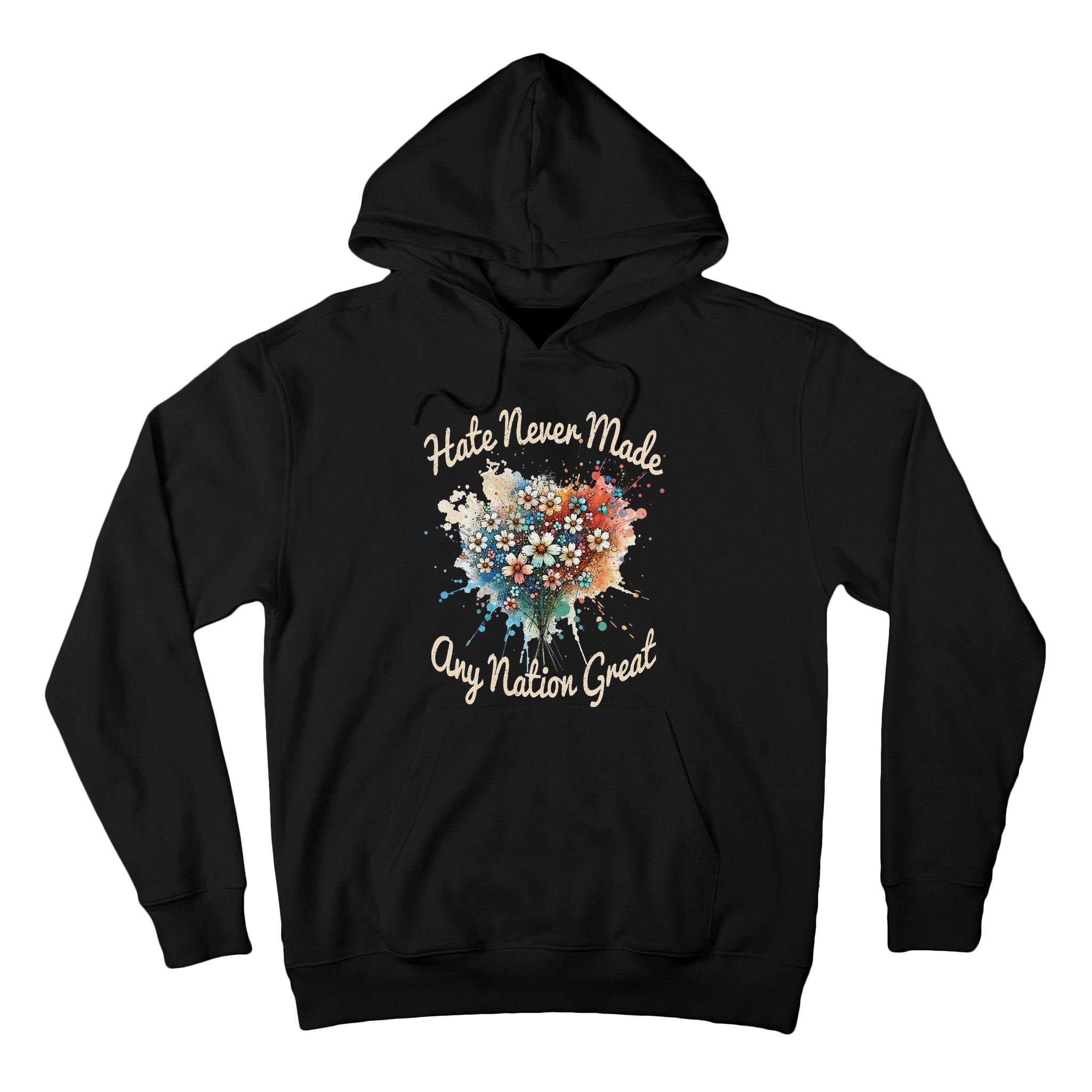 Hate Never Made Any Nation Great Funny Anti Trump 2025 Tall Hoodie
