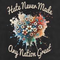 Hate Never Made Any Nation Great Funny Anti Trump 2025 Golf Towel