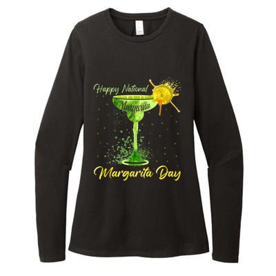 Happy National Margarita Day Funny Gift Womens CVC Long Sleeve Shirt