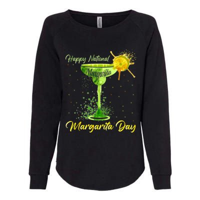 Happy National Margarita Day Funny Gift Womens California Wash Sweatshirt