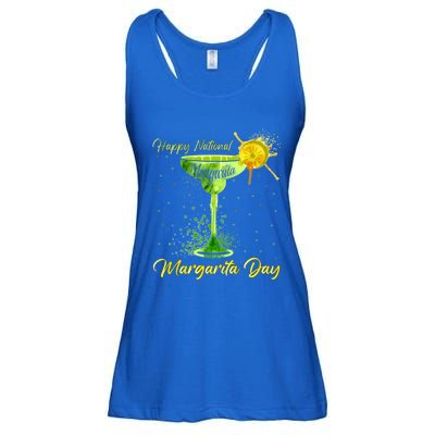 Happy National Margarita Day Funny Gift Ladies Essential Flowy Tank