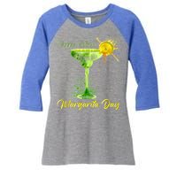 Happy National Margarita Day Funny Gift Women's Tri-Blend 3/4-Sleeve Raglan Shirt