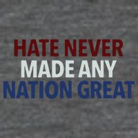 Hate Never Made Any Nation Great Racial Equality 7 Panel Mesh Trucker Snapback Hat