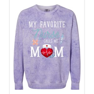 Healthcare Nursery Medical Nursing Mom Stethoscope Nurse Gift Colorblast Crewneck Sweatshirt